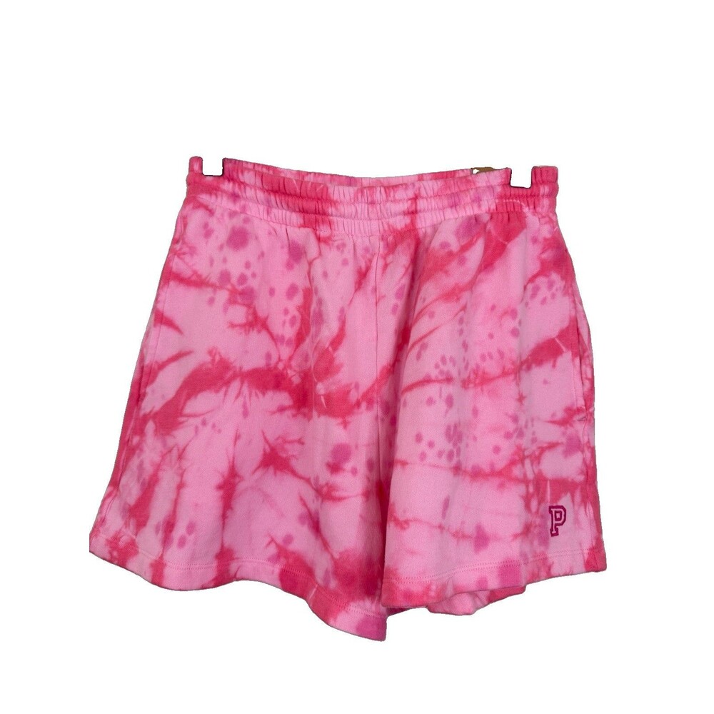 VICTORIA’S SECRET Campus Shorts Women’s Sz Small High Waist Pink Tie Dye NWT